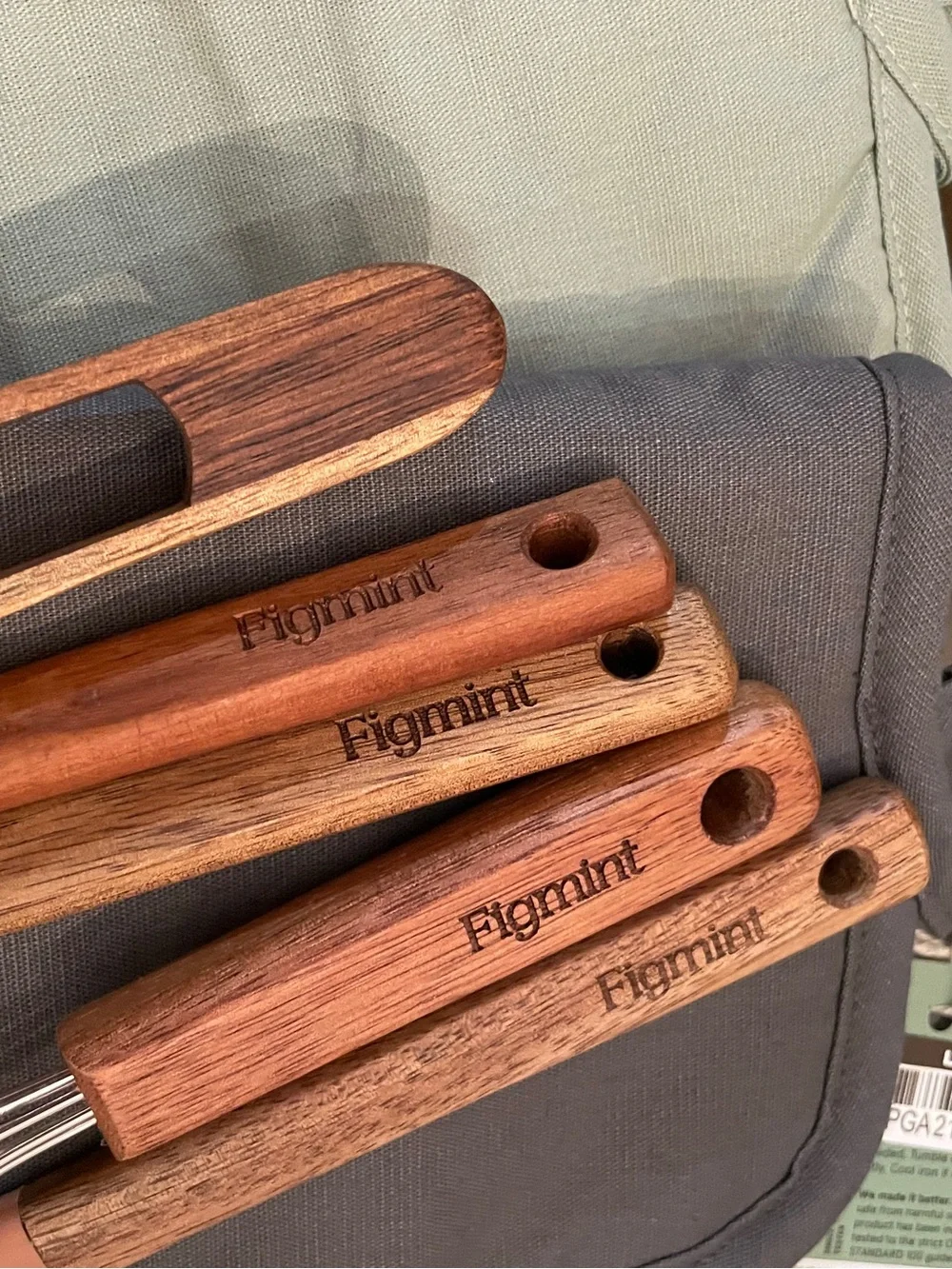 Figmint brand utensil set and pair of oven mitts Target brand